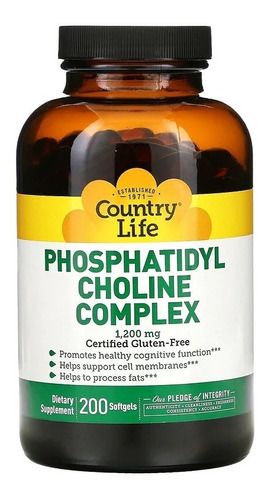 Country Life | Phosphatidyl Choline Complex | 200 Softgels