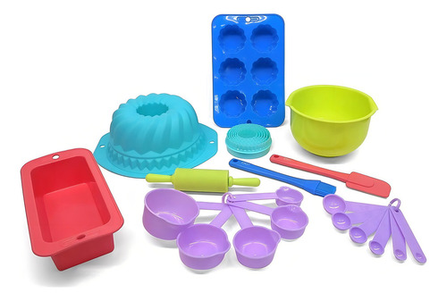 Juego De Repostería De 24 Piezas De Silicon Ekco 68592 Vas