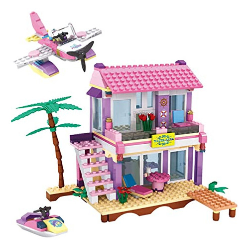 Building Blocks Toy Intwiwdela Dream Girls Beach House 423 U