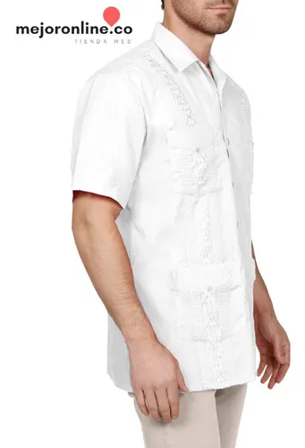 Camisas guayaberas manga corta on sale