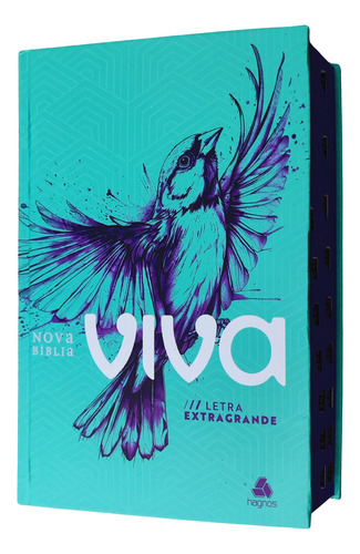 Biblia Viva Letra Extra Grande Capa Dura Louvor Com Indice Lateral