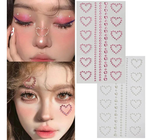 Gemas Faciales Autoadhesivas, Perlas Para Maquillaje, Joyas