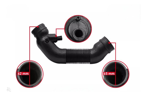 Manguera Admision Purificador Filtro Aire Jetta A6 Mk6 2.0l