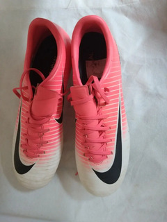 Nike Mercurial Rosa Y Blanco Infantil Botines | MercadoLibre.com.ar