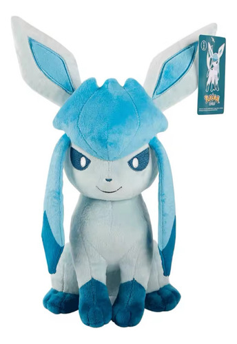 Peluche Pokemon Glaceon 25cm Color Azul Acero
