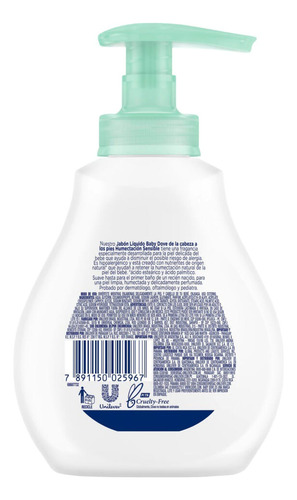 Pack Jabón Líquido Corporal Dove Baby Humectación Sensible 2