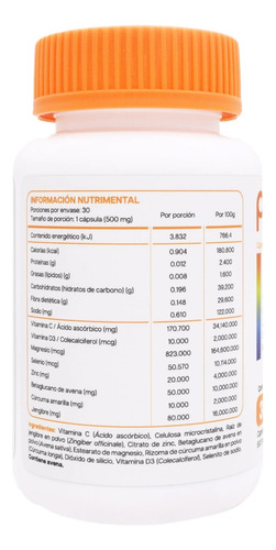 2 Vitaminas Punic 30 Capsulas Vitaminas E D Mineral Zinc Pak Sin Sabor
