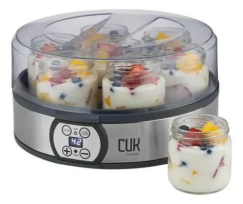 Yogurtera Digital Cuk Gadnic 7 Frascos 1.26l Acero Panel Programable