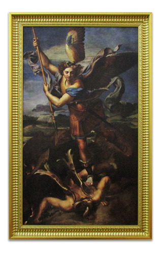 Cuadro San Miguel Arcangel 105x70 Cm Rafael Sanzio Mycarte