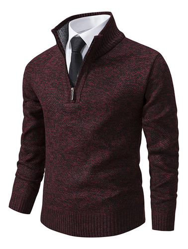 Jersey Para Hombre Con Cuello Alto, Cómodo Y Cómodo Cierre