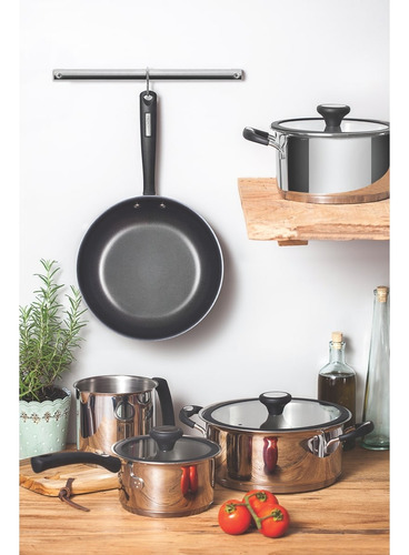 Batería De Cocina Ollas Tramontina 4 Piezas Solar Silicona