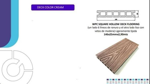 Dc Deck Wpc Cream (color Crema)