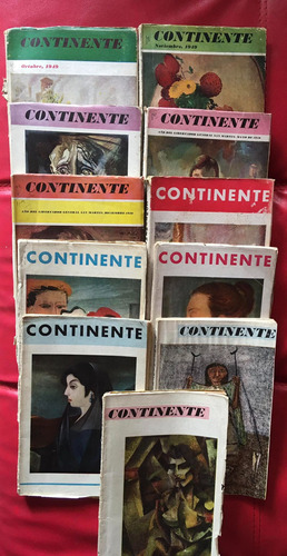 Lote De 11 Revistas Continente. 1949 - 1955