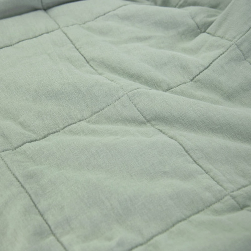 Set De Colcha Meadow Park Stonewashed Linen Blend Y Fundas