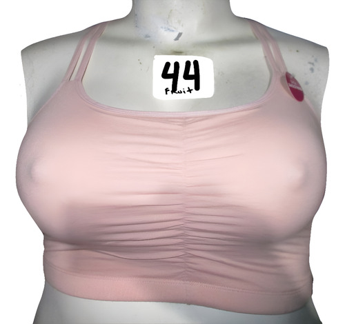 Top Brassier Rosa Coral Talla 44 Fruit Of The Loom Mod 9036r