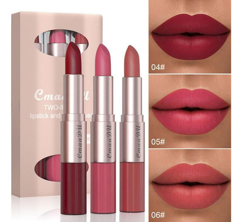 Cmaadu 3 En Lápiz Labial Y Lápiz Labial