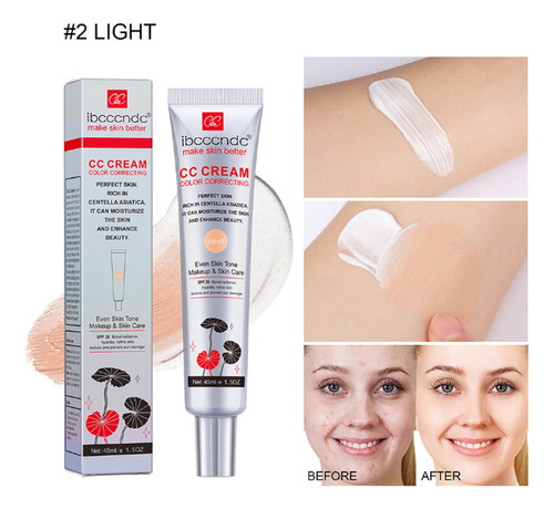 2crema Cc Que Cambia De Color Coreana,2 En 1 Para El Cuidado