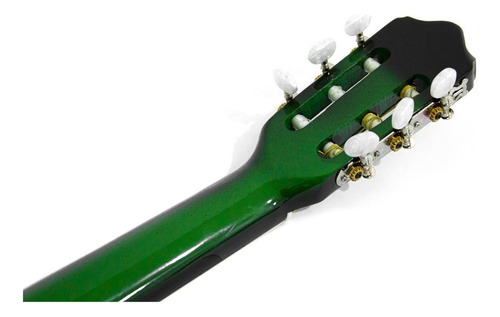 Guitarra Acústica Clásica Cuerdas De Nylon Cl1-verde Color Verde Orientación De La Mano Derecha