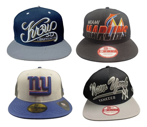 Gorras New Era Yankee Snapback Mlb Ajustables Oroginales