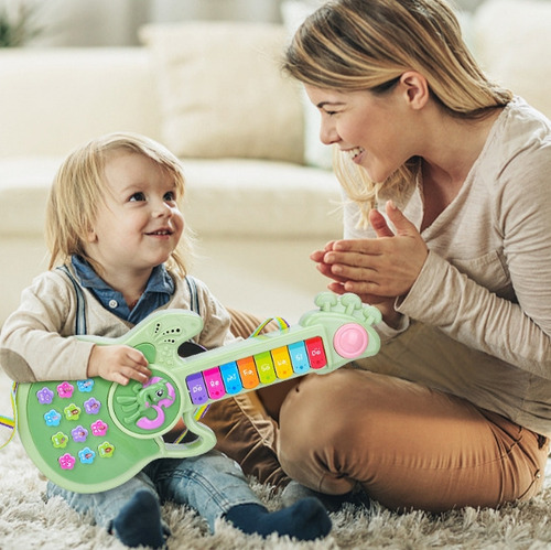Np Guitarra De Juguete Musical For Niños Con Luz, 1 Piezas
