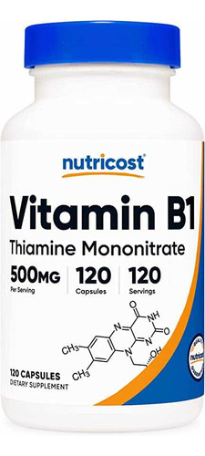 Vitamina B1 Tiamina Thiamine Importada
