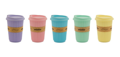 Imagen 3 de 9 de Pack 12 Vasos Térmicos Taza Jarro Tapa Silicona Frio Calor