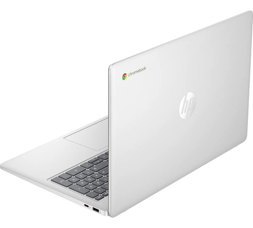 Hp Chromebook Plus 15,6 Fhd, Intel Core I3-n305, 8 Gb Ram, 128 Gb Ufs, Gráficos Intel Uhd, Puertos Usb Tipo C, Chrome Os, Color Plata Natural.