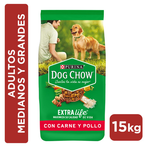 Alimento Dog Chow Salud Visible para perro adulto de raza mediana y grande sabor mix en bolsa de 15kg