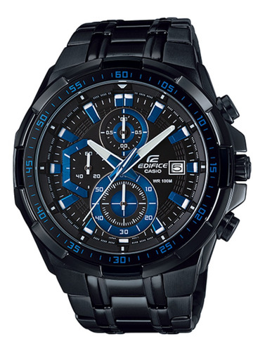 Reloj pulsera Casio EFR-539 con correa de acero inoxidable color negro