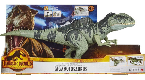 Giganotosaurus Jurassic World Dominion Strike & Roar Mattel