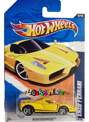 Hot Wheels Enzo Ferrari 116/244 Nightburnerz 2011 Lacrado