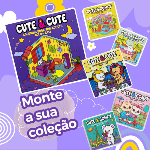Caderno Pintura Bold-easy Vol 1 Cute & Cute Ambientes