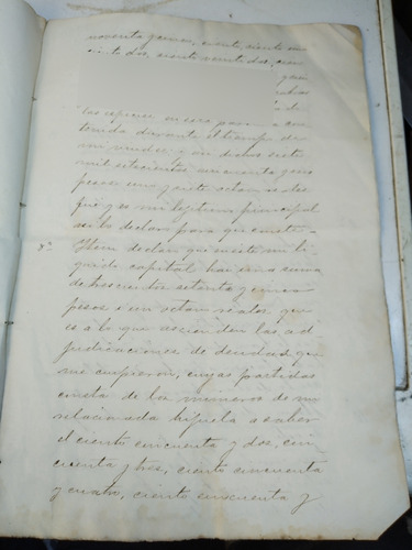 Documentos Antiguo 1833 (Usado)