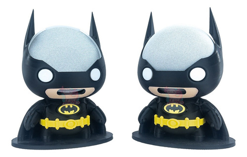 Batman Asistente Alexa Echo Pop Y Dot 4/5ta Gen Color Negro