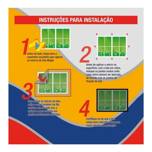 Imagem 8 de 9 de Tela Mosquiteiro Para Janelas 0,80 X 1,00 M Velcro Lavável