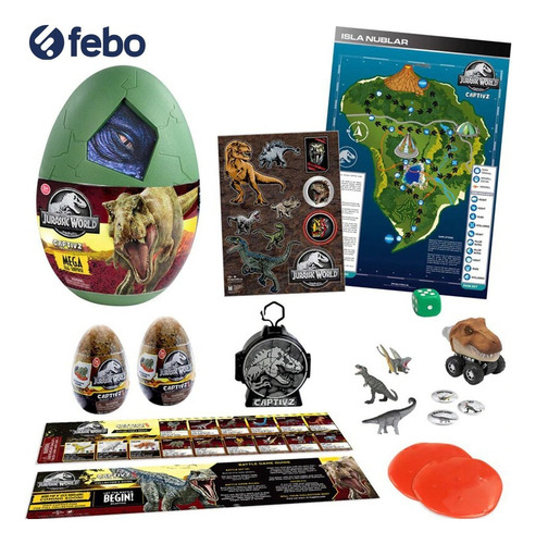 Jurassic World Captivz Clash Edition Mega Huevo Sorpresa