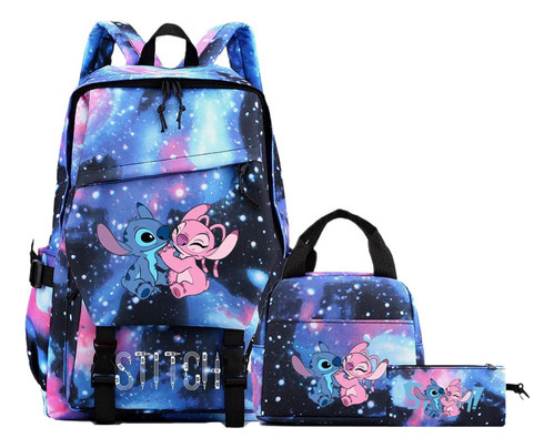 Mochila Lilo And Stitch, Bolsa De Almuerzo, Bolsa Para Lápic