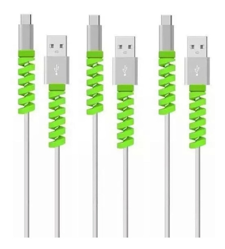 12 Unidades Protector Para Cable Resorte