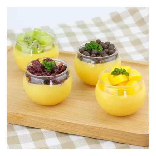 Kit 12 Mini Vaso Aquário Castiçal Redondo De Vidro 250ml