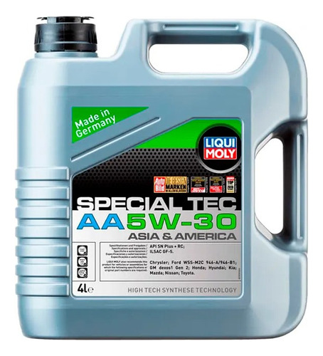 Aceite Para Motor Liqui Moly Special Tec Aa5w-30