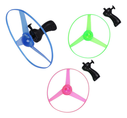 A+ Brinquedos Lançadores De Disco Luminous Pull Ufo, 3