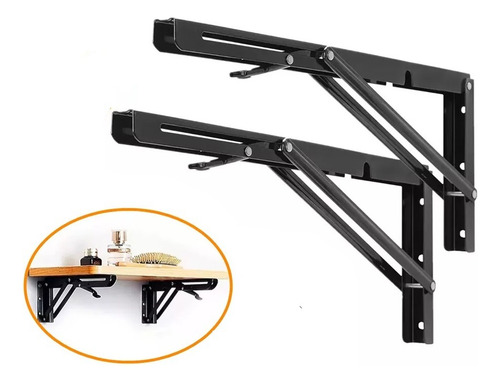 Mensula Repisa Soporte Plegable Acero Inoxidable 2 Piezas