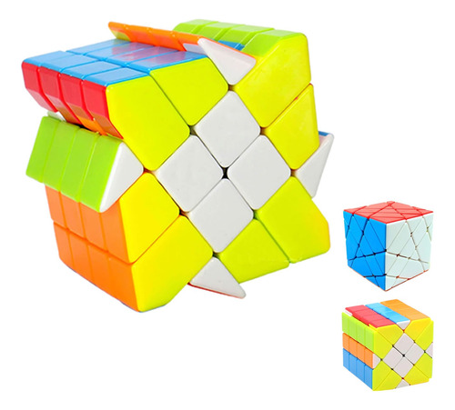 Cubo Rubik Fanxin Axis, Molino Y Fishe 4x4 Stickerless