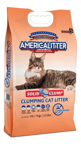 America Litter Solid Clump 7kg Pethome