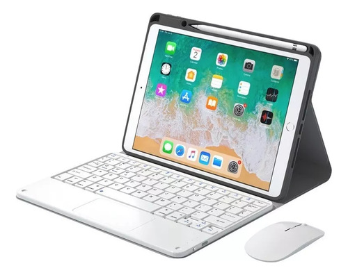 Funda Con Teclado, Ratón Y Panel Táctil Para iPad De Novena