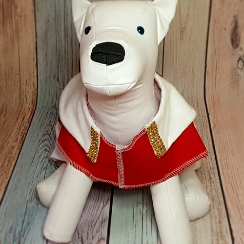 Roupa Pet - Vestido Natal Tam 10 - Roupinha Cachorro