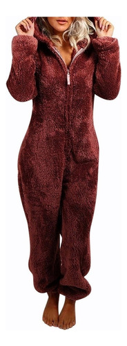 Women's Jumpsuit With Hood Long Sleeve Pajamas Casual 2024