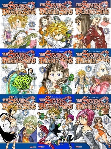 Manga The Seven Deadly Sins 1 2 3 4 5 6 7 8 9 Pack Nanatsu