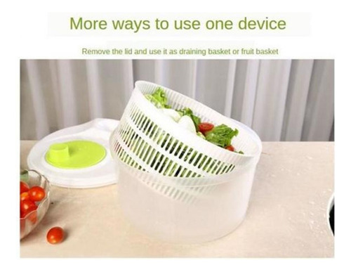 A 1 Unidad Grande For Ensalada Lavadora De Verduras 5l Y