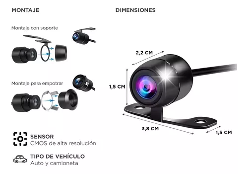 Camara Trasera Retroceso Auto Marcha Atras Estacionamiento !